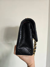 Load image into Gallery viewer, Chanel Small Classic Flap Black Vintage Lambskin 24k Gold
