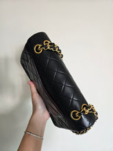 Load image into Gallery viewer, Chanel Small Classic Flap Black Vintage Lambskin 24k Gold