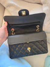 Load image into Gallery viewer, Chanel Small Classic Flap Black Caviar Gold Hardware