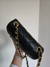 Load image into Gallery viewer, Chanel Mini Square Black Caviar Edge Stitching Gold Hardware