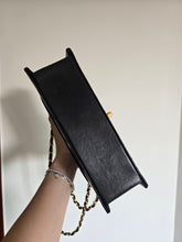 Load image into Gallery viewer, Chanel Single Flap Small Flap Sellier Black Lambskin 24k Gold