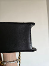 Load image into Gallery viewer, Chanel Single Flap Small Flap Sellier Black Lambskin 24k Gold