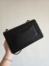 Load image into Gallery viewer, Chanel Single Flap Small Flap Sellier Black Lambskin 24k Gold