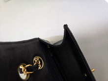 Load image into Gallery viewer, Chanel Single Flap Small Flap Sellier Black Lambskin 24k Gold