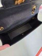 Load image into Gallery viewer, Chanel Single Flap Small Flap Sellier Black Lambskin 24k Gold