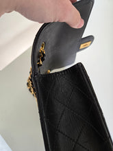 Load image into Gallery viewer, Chanel Single Flap Small Flap Sellier Black Lambskin 24k Gold