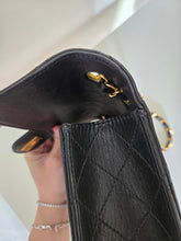 Load image into Gallery viewer, Chanel Single Flap Small Flap Sellier Black Lambskin 24k Gold