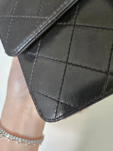 Load image into Gallery viewer, Chanel Single Flap Small Flap Sellier Black Lambskin 24k Gold