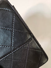 Load image into Gallery viewer, Chanel Single Flap Small Flap Sellier Black Lambskin 24k Gold