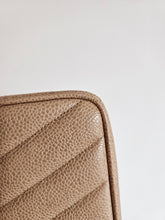 Load image into Gallery viewer, Chanel Dark Beige Mini Caviar Vintage Chevron 24k Gold