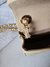 Load image into Gallery viewer, Chanel Dark Beige Mini Caviar Vintage Chevron 24k Gold
