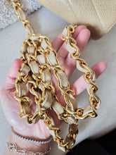 Load image into Gallery viewer, Chanel Dark Beige Mini Caviar Vintage Chevron 24k Gold