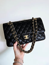 Load image into Gallery viewer, Chanel Classic Medium Flap Black Caviar 24k Gold