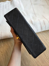 Load image into Gallery viewer, Chanel Vintage Small Classic Flap Black Lambskin 24k Gold