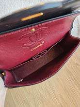 Load image into Gallery viewer, Chanel Vintage Small Classic Flap Black Lambskin 24k Gold