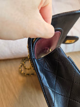Load image into Gallery viewer, Chanel Vintage Small Classic Flap Black Lambskin 24k Gold