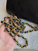 Load image into Gallery viewer, Chanel Vintage Small Classic Flap Black Lambskin 24k Gold
