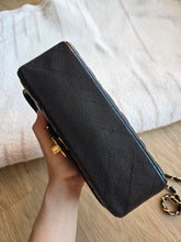 Load image into Gallery viewer, Chanel 17c Mini Rectangle Black Caviar Gold Hw