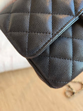 Load image into Gallery viewer, Chanel 17c Mini Rectangle Black Caviar Gold Hw