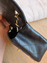 Load image into Gallery viewer, Chanel 17c Mini Rectangle Black Caviar Gold Hw