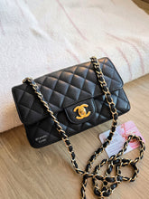 Load image into Gallery viewer, Chanel 17c Mini Rectangle Black Caviar Gold Hw