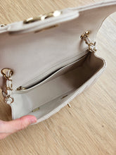 Load image into Gallery viewer, Chanel 18B Ivory Caviar Chevron Mini Rectangle Gold Hw