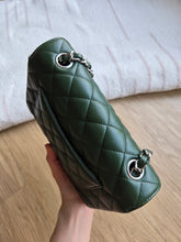 Load image into Gallery viewer, Chanel Forest Green Caviar Mini Rectangle Silver Hw