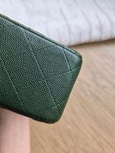 Load image into Gallery viewer, Chanel Forest Green Caviar Mini Rectangle Silver Hw