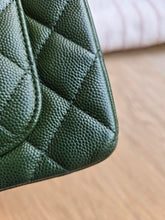 Load image into Gallery viewer, Chanel Forest Green Caviar Mini Rectangle Silver Hw