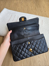 Load image into Gallery viewer, Chanel Classic Medium Flap Black Caviar 24k Gold