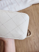 Load image into Gallery viewer, Chanel 17c Ivory Caviar Mini Rectangle Gold Hw