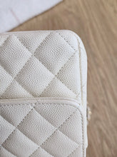 Load image into Gallery viewer, Chanel 17c Ivory Caviar Mini Rectangle Gold Hw