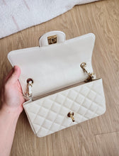 Load image into Gallery viewer, Chanel 17c Ivory Caviar Mini Rectangle Gold Hw