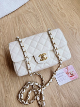 Load image into Gallery viewer, Chanel 17c Ivory Caviar Mini Rectangle Gold Hw