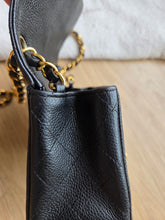 Load image into Gallery viewer, Chanel Mini Caviar Square Black 24k Gold Hardware