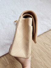 Load image into Gallery viewer, Chanel Classic Medium Flap Beige Caviar Gold Hardware
