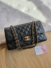 Load image into Gallery viewer, Chanel Classic Medium Flap Black Caviar 24k Gold