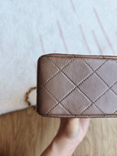 Load image into Gallery viewer, Chanel Mocha Dark Beige Small Classic Flap Vintage 24k Gold