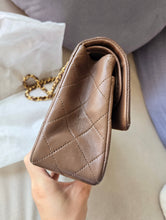Load image into Gallery viewer, Chanel Mocha Dark Beige Small Classic Flap Vintage 24k Gold