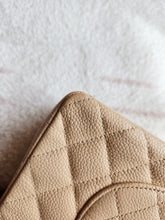 Load image into Gallery viewer, Chanel Classic Medium Flap Beige Claire Caviar 24k Gold
