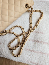 Load image into Gallery viewer, Chanel Classic Medium Flap Beige Claire Caviar 24k Gold