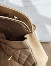 Load image into Gallery viewer, Chanel Classic Medium Flap Beige Claire Caviar 24k Gold