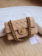 Load image into Gallery viewer, Chanel Dark Beige Caviar Small Classic Flap 24k Gold
