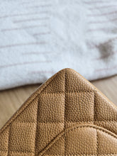 Load image into Gallery viewer, Chanel Dark Beige Caviar Small Classic Flap 24k Gold