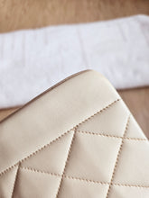 Load image into Gallery viewer, Chanel Ivory Beige Diana Small 24k Gold