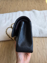Load image into Gallery viewer, Chanel Small Classic Flap Black Caviar Gold Hardware