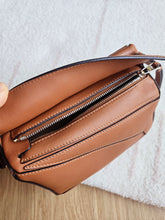 Load image into Gallery viewer, Loewe Classic Mini Puzzle Bag in Tan Calfskin
