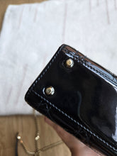 Load image into Gallery viewer, Lady Dior Mini Black Patent Gold Hardware