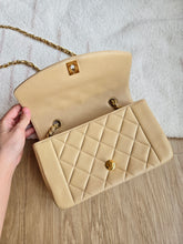Load image into Gallery viewer, Chanel Dark Beige Diana Small 24k Gold