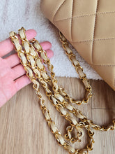 Load image into Gallery viewer, Chanel Dark Beige Diana Small 24k Gold